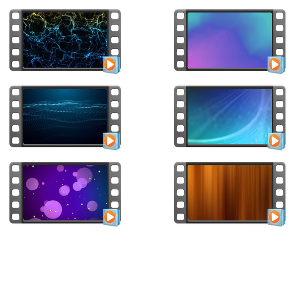 6 x Oberflächen Hintergrundvideos Animiert Teil 1 (VDQCEXNDRS)